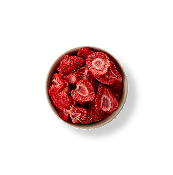 Gefriergetrocknete Erdbeerscheiben 25 g